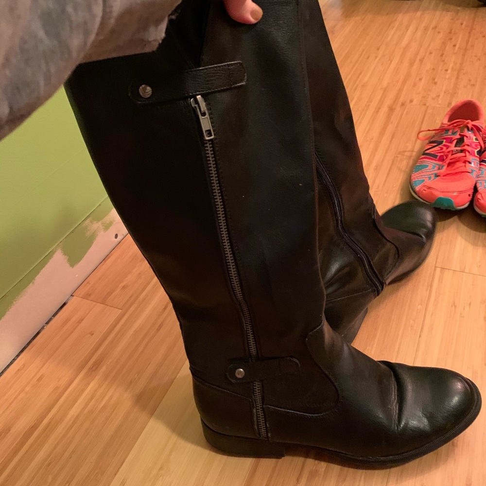 Black riding boots